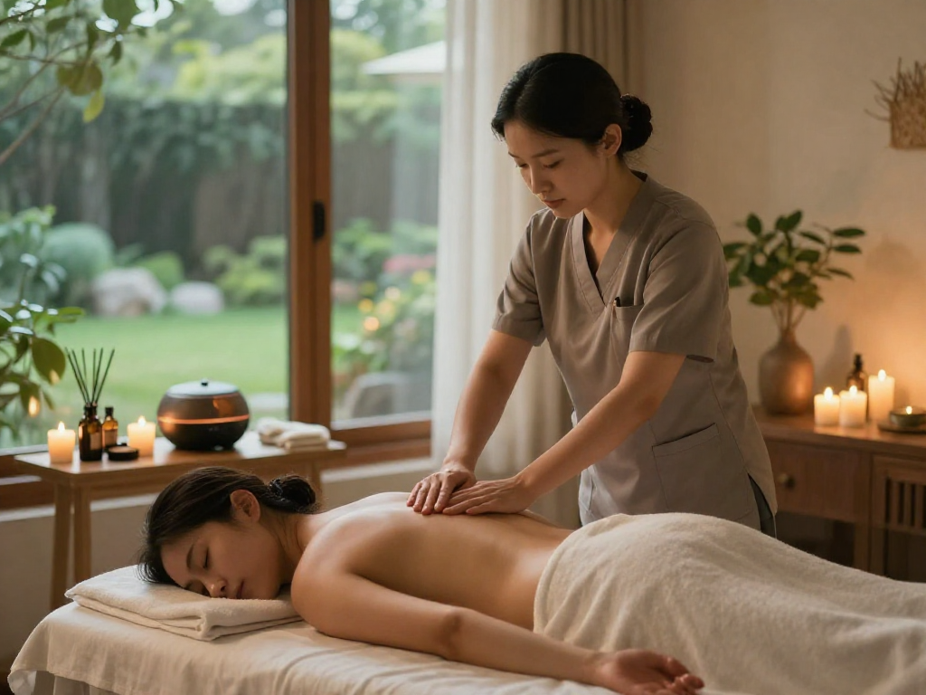 Experience premium 양천구출장마사지 with a professional therapist in a tranquil home setting.