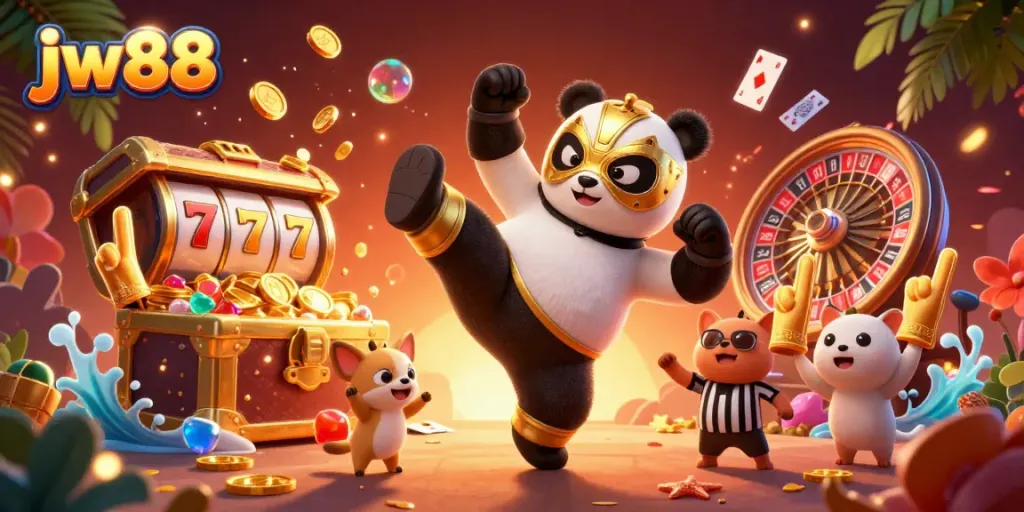 Experience thrilling gameplay at jw88 with vibrant animated characters and exciting gambling elements.