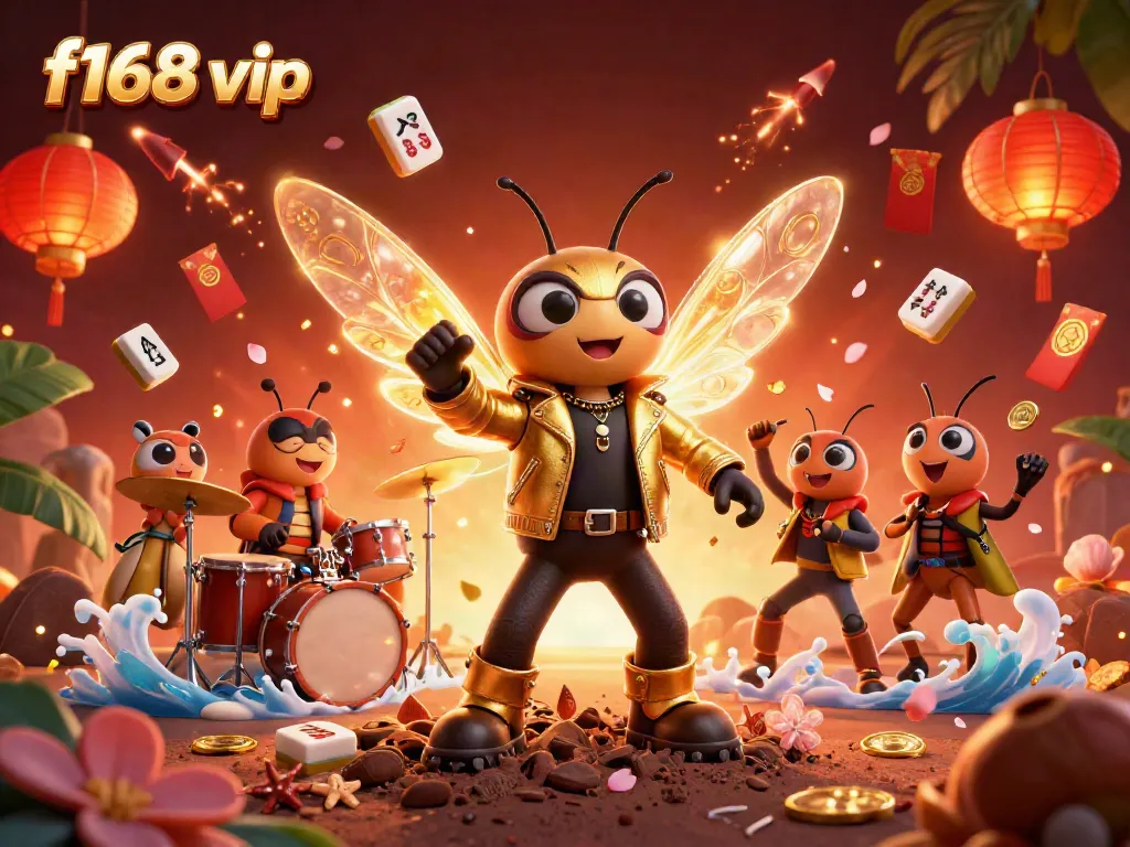Engage with multiple games at f168 vip, including dynamic casino elements and vibrant characters in action.