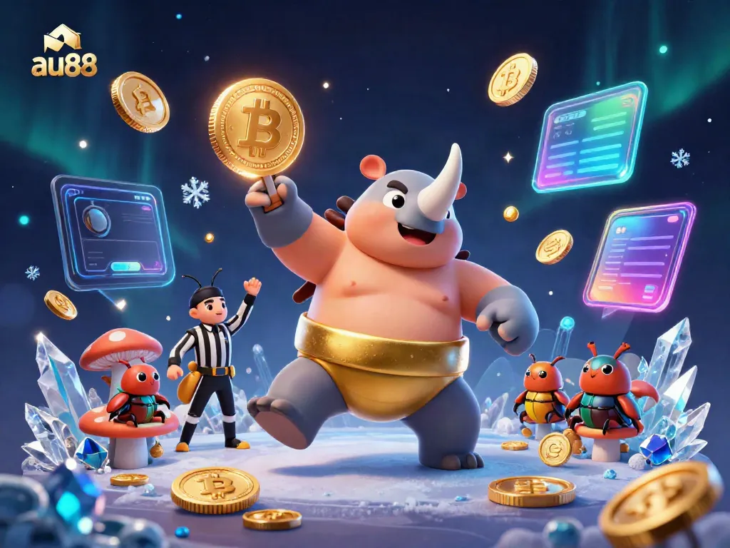 Experience the excitement of gambling at au88, featuring a vibrant casino scene with unique 3D characters.