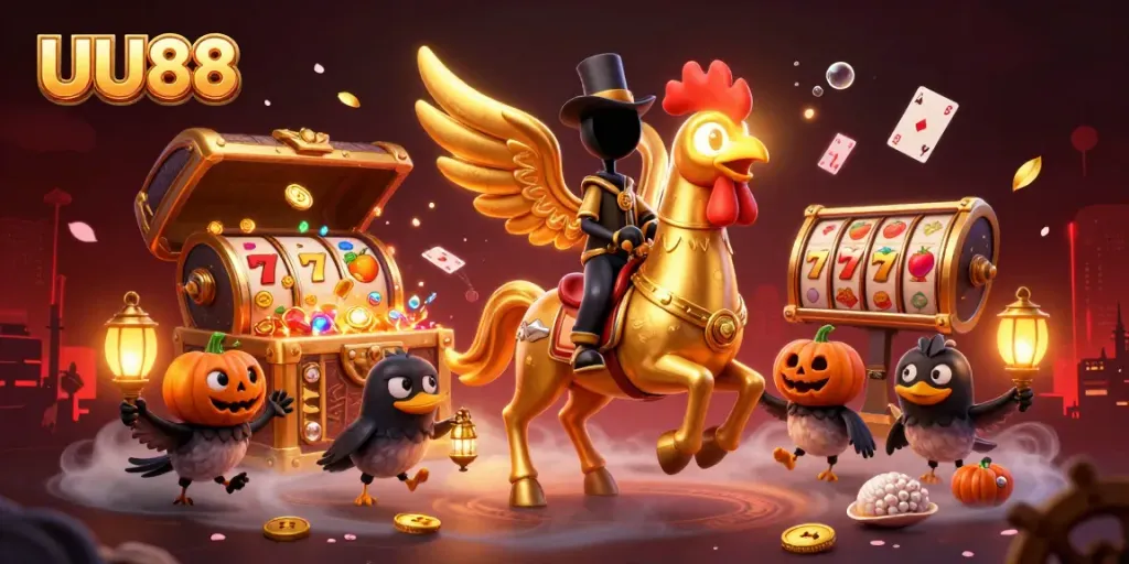 Explore exciting gaming adventures with UU88 in a vibrant casino landscape.