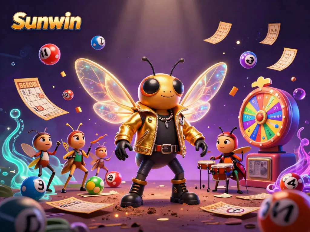 Experience thrilling moments with Sunwin's vibrant 3D illustrated casino world, bursting with excitement.