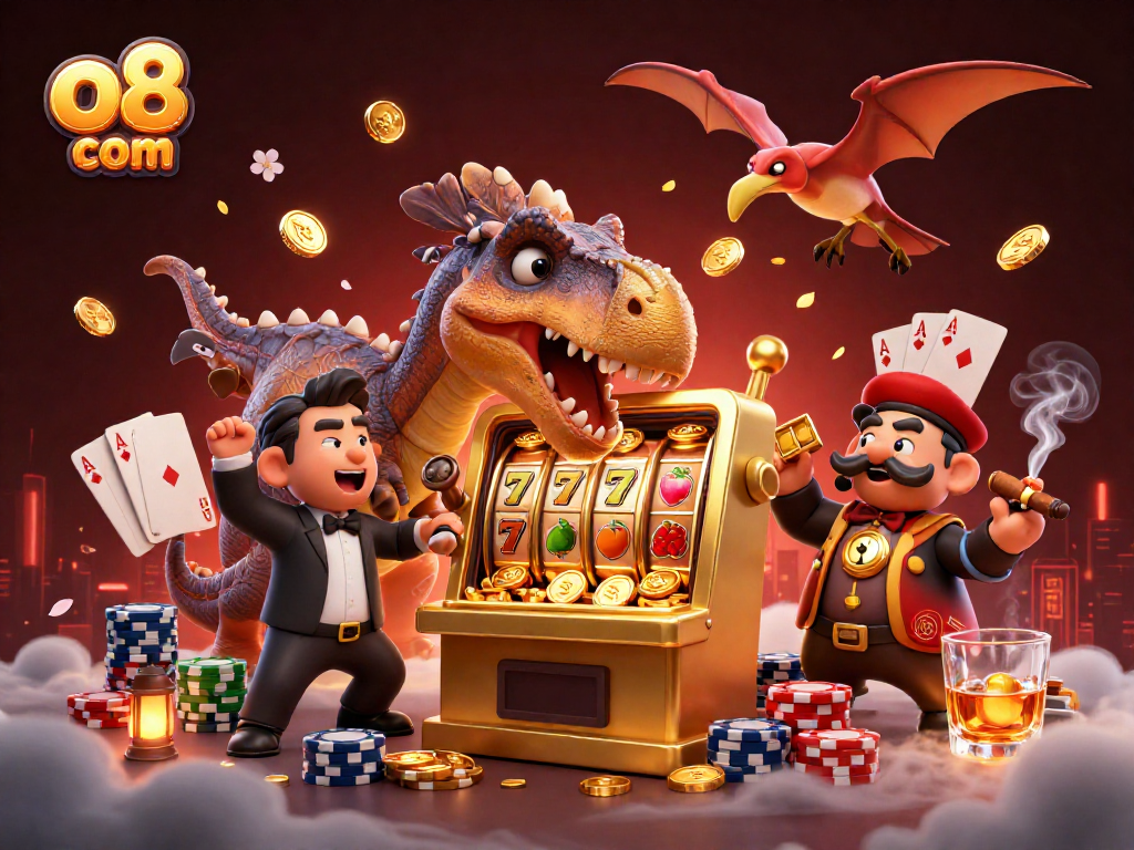 Catch gold coins in the exciting world of o8 com casinos with vibrant 3D characters.