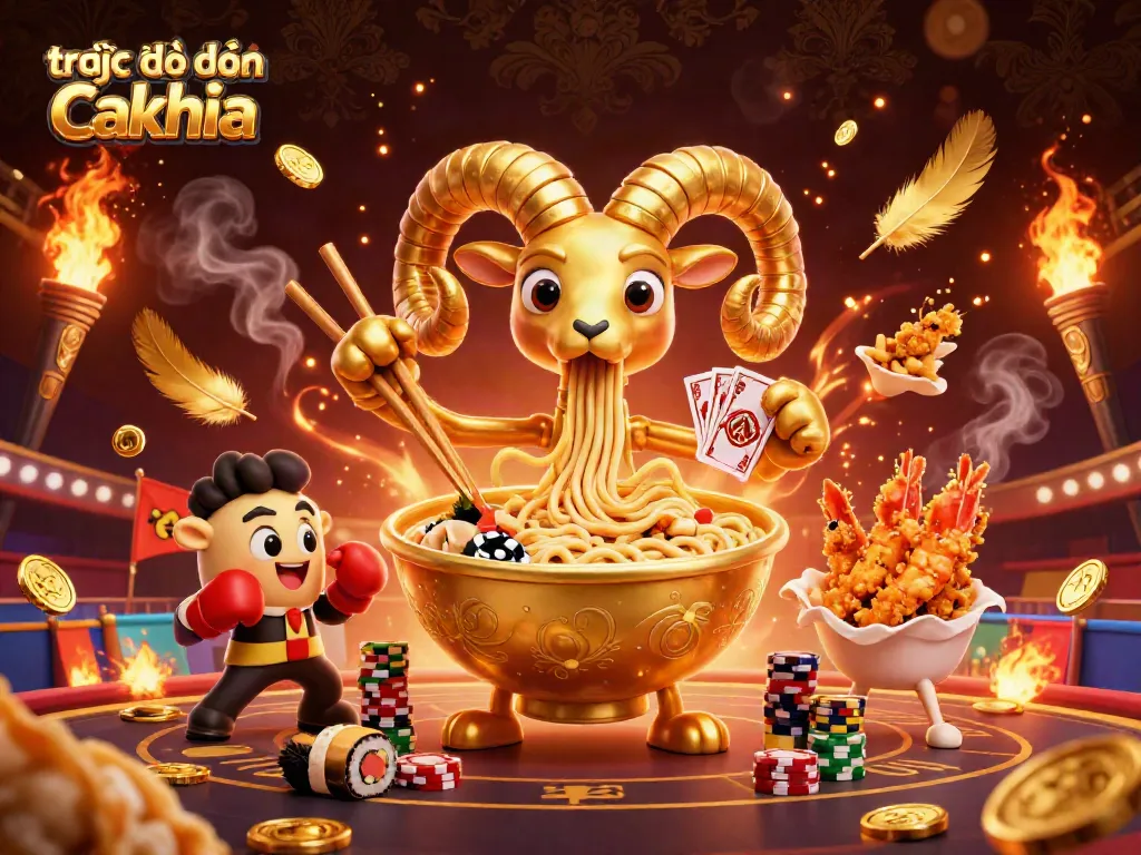 Engage in thrilling trực tiếp bóng đá Cakhia action with vibrant characters and sports betting elements.