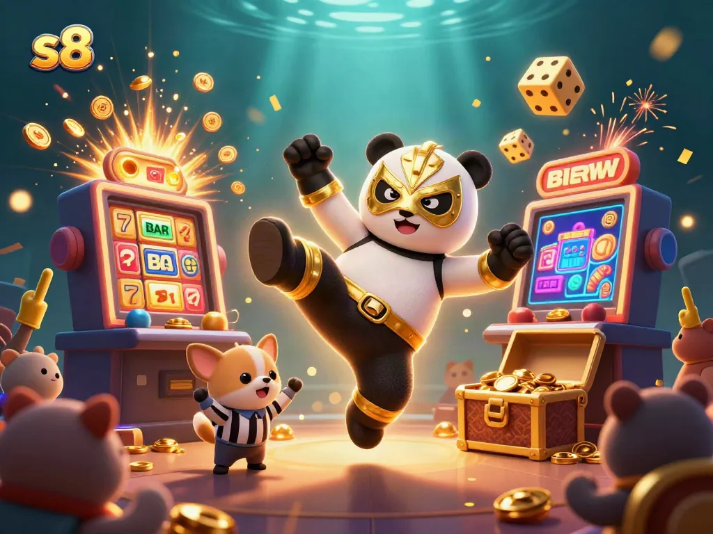 Experience the thrill of s8 immersive gaming with a dynamic 3D casino scene full of excitement.