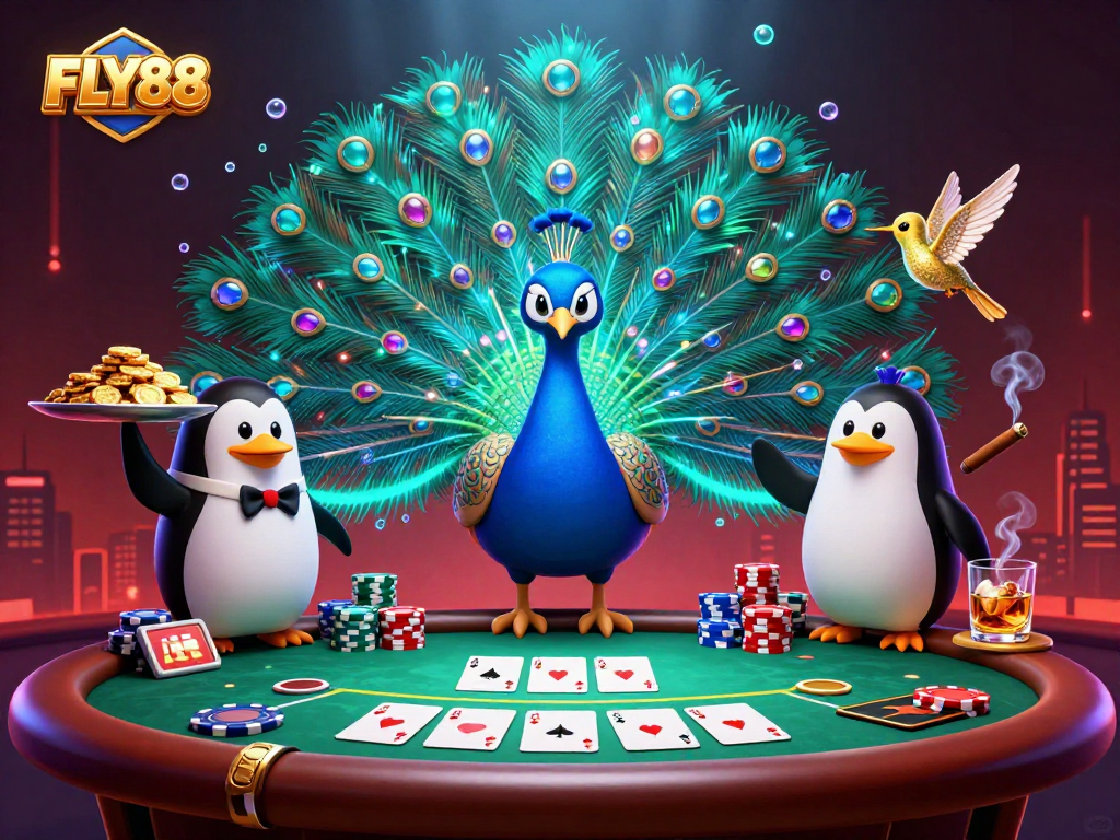 Experience thrilling gameplay at FLY88 with immersive poker visuals and vibrant elements.