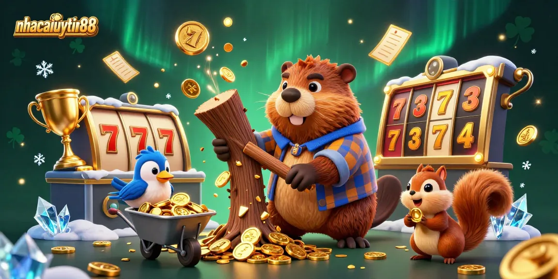 Bet on winning strategies with nhacaiuytin88 in this vibrant 3D casino scene filled with dynamic gaming elements.