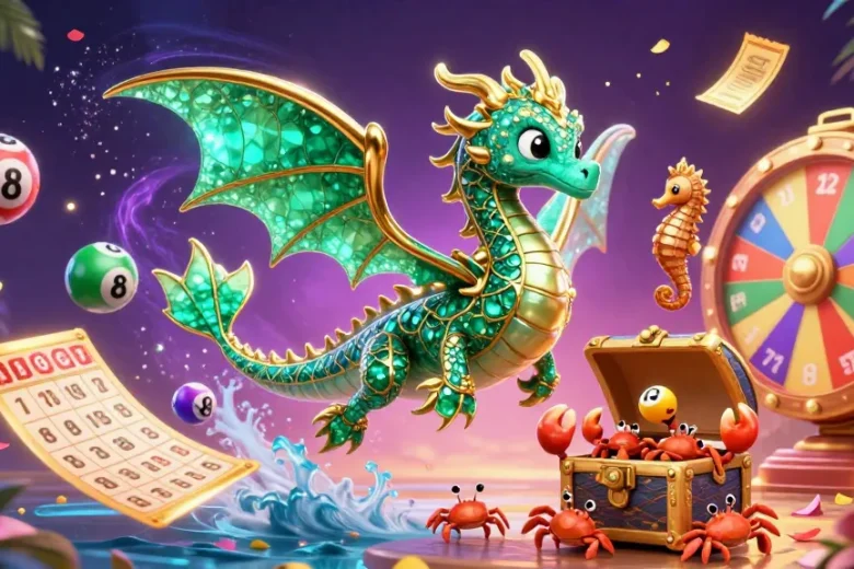 Experience thrilling keo nha cai with vibrant energy in this aquatic-themed 3D illustration.
