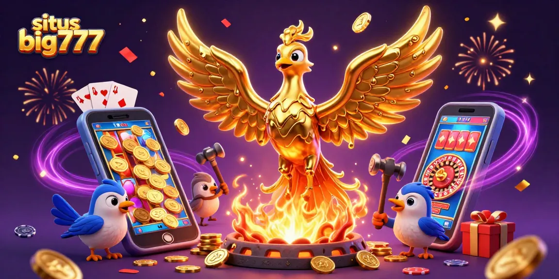 Engage with situs big777's thrilling slots featuring a molten phoenix and explosive game elements.