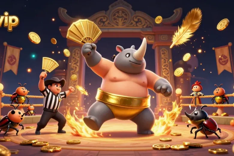 Experience thrilling gameplay at rikvip with a vibrant 3D casino scene featuring exciting elements.