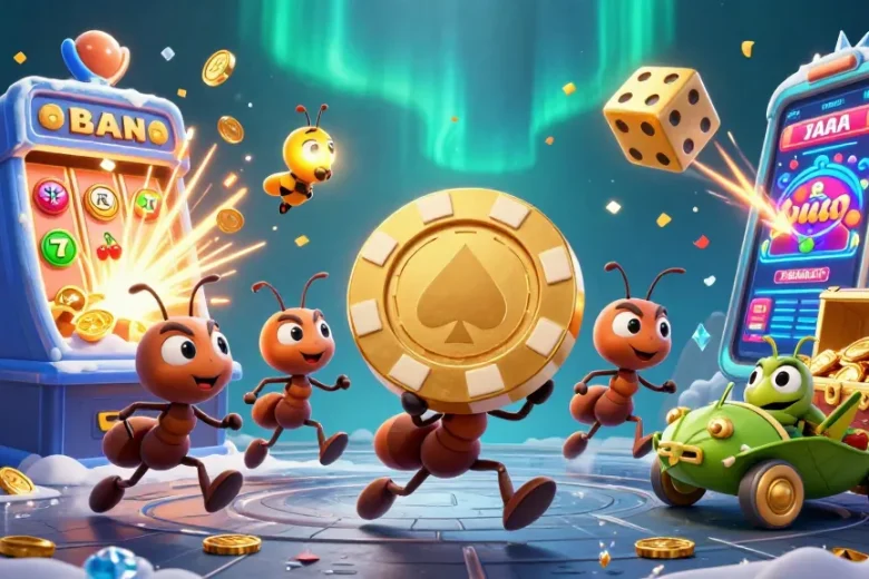 Experience the thrill of tai go 88 with engaging characters and vibrant casino action in this dynamic scene.
