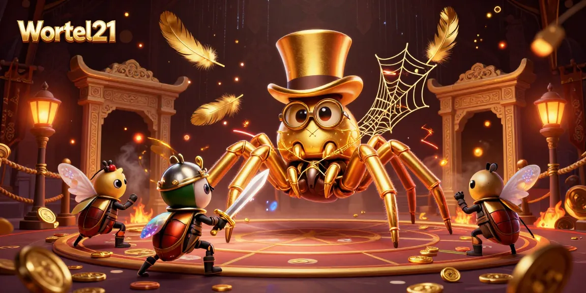 Wortel21 spins golden thread in a vibrant casino adventure featuring dynamic elements.