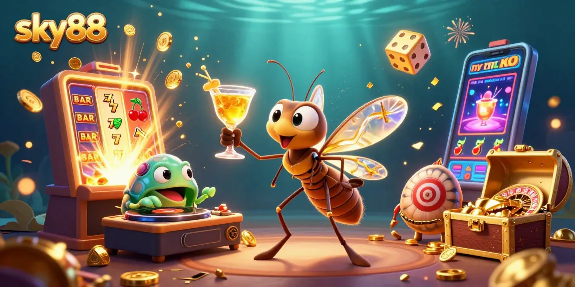 Experience thrilling gameplay at sky88 with vibrant characters and dynamic casino elements.